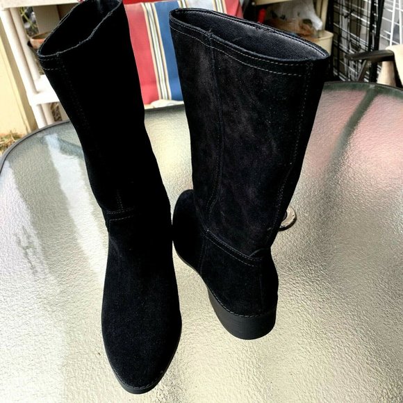 COPY - Lucky Brand black suede mid-calf boots 7,5 - Picture 5 of 10